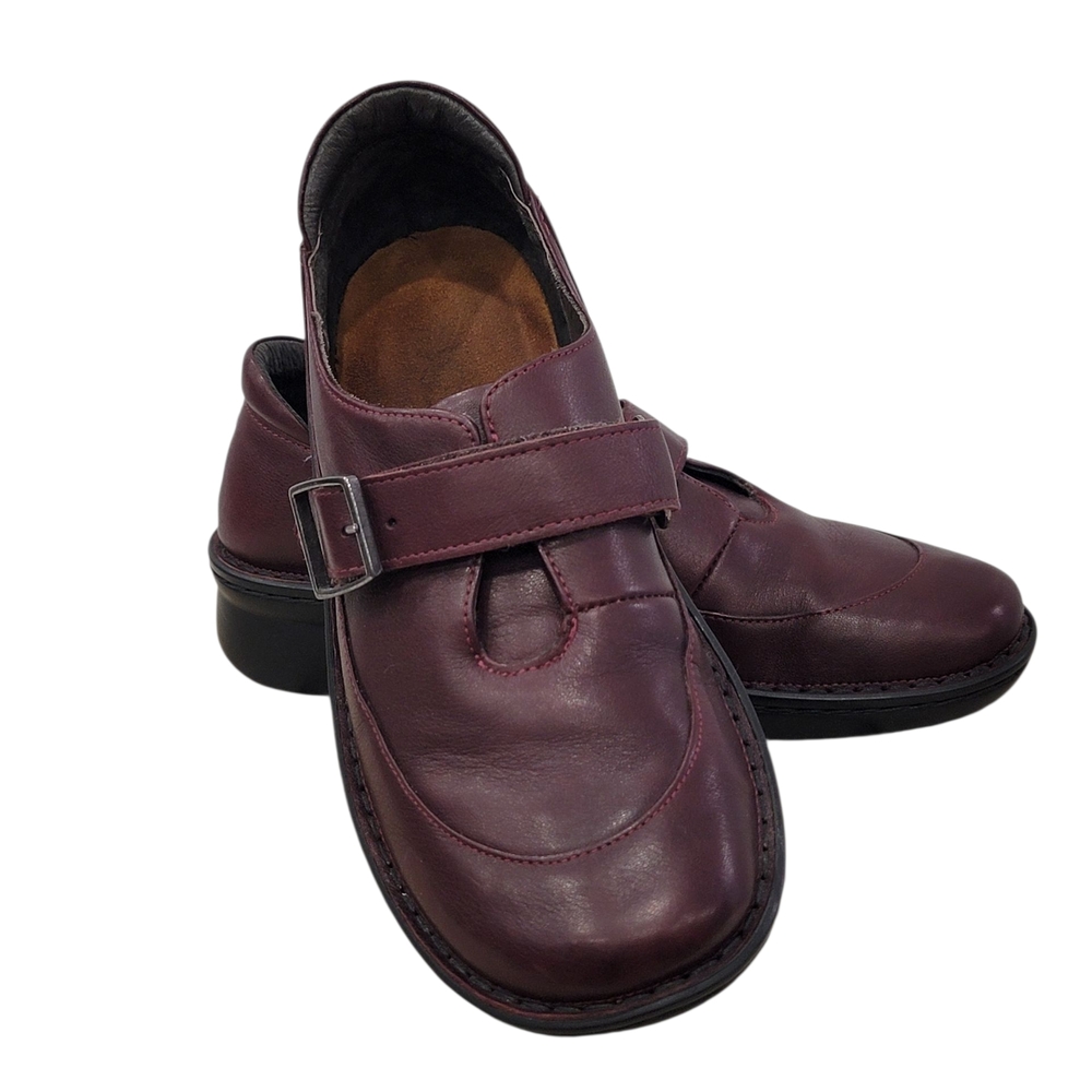 Naot Tane Leather Shoes Slip On Buckle Detail Comfort Loafer Women’s 7.5-8